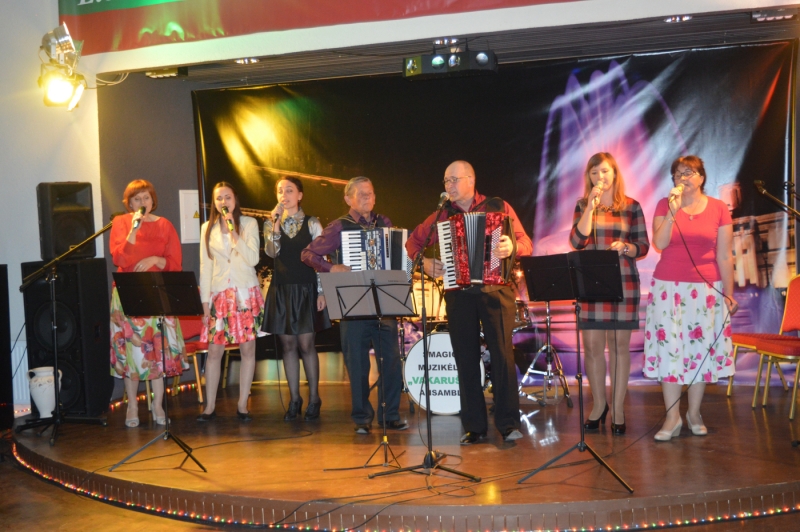 <strong>Žvakių šviesa, gausios vaišės ir šokiai bei dainos – taip sutikta Valstybės diena Krosnoje.</strong>