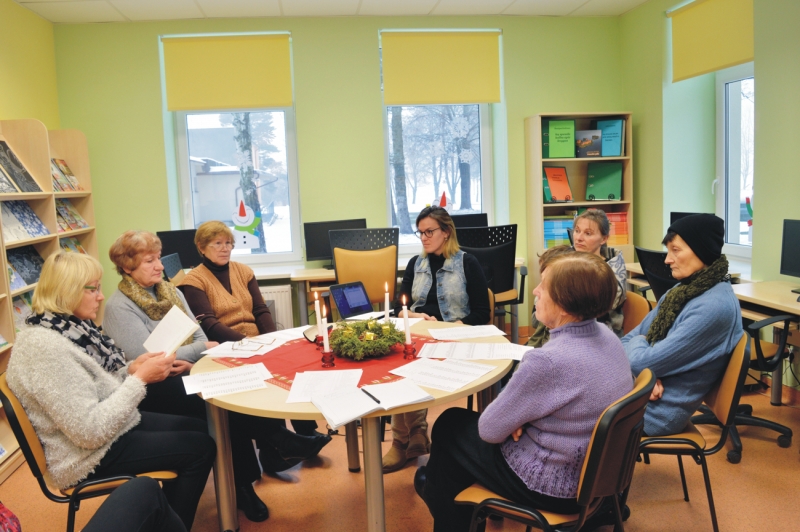 <strong>Verstaminų bibliotekoje – B. Karakaitės anglų kalbos pamokos.</strong>