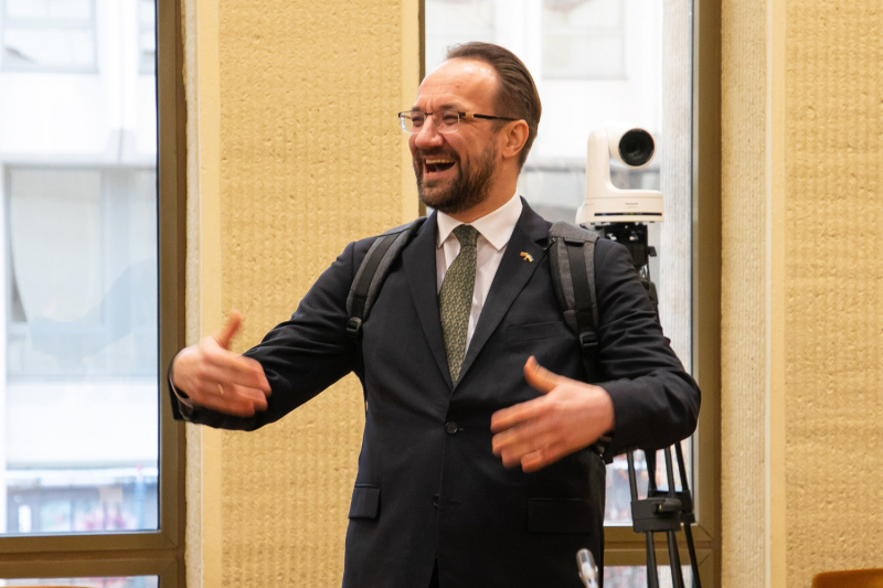 Lietuvos banko valdybos pirmininkas Gediminas Šimkus. <em>Dainiaus Labučio (ELTA) nuotr.</em>
